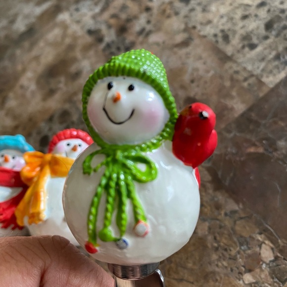Snowman Cheese Stainless Steel Spreaders Set - Festive Multi-Color - Picture 3 of 12